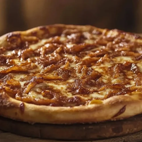 Delicious cinnamon sugar pizza with a crispy, golden crust